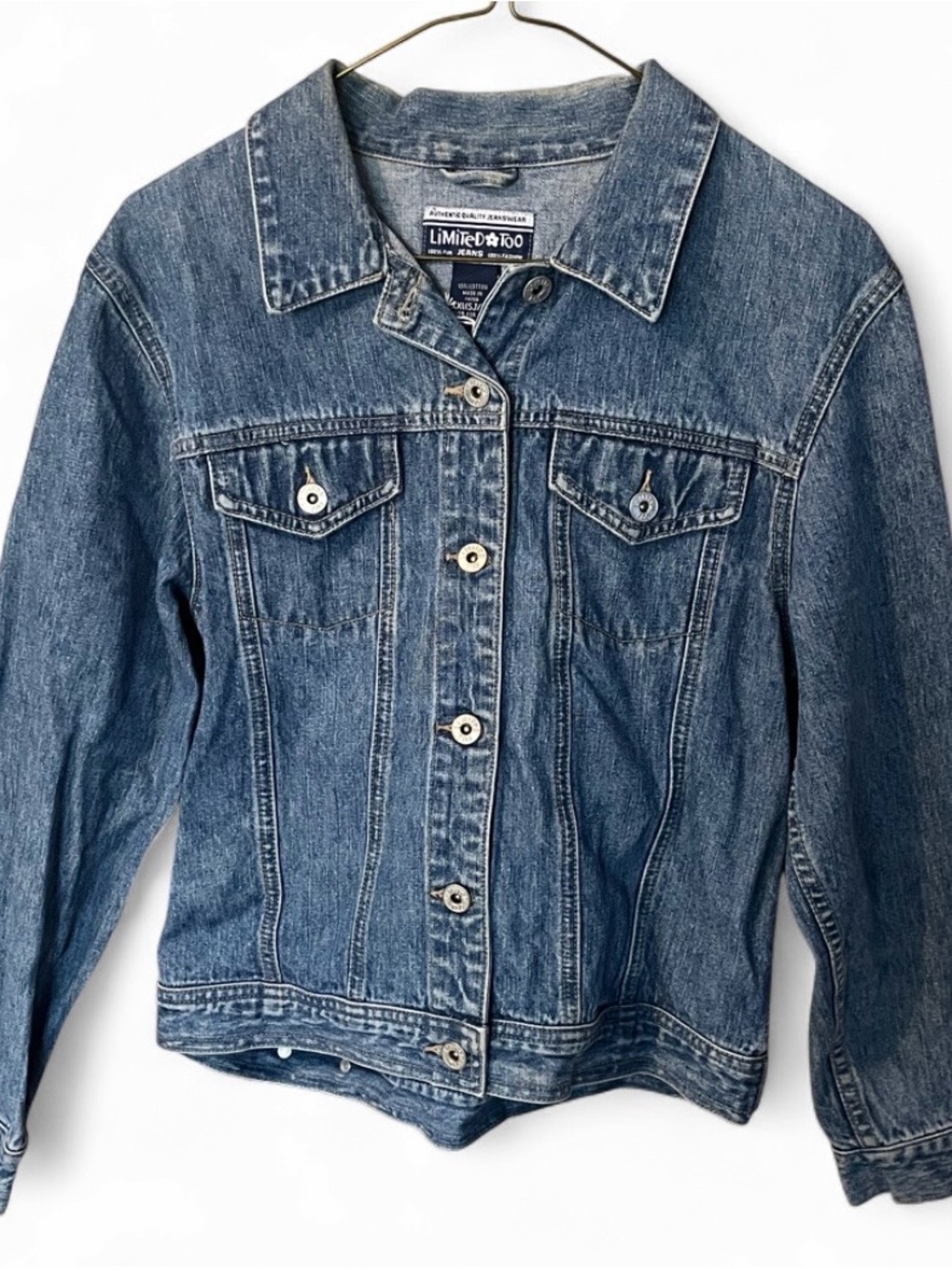 Limited Too Girls Denim Jacket in Classic Blue